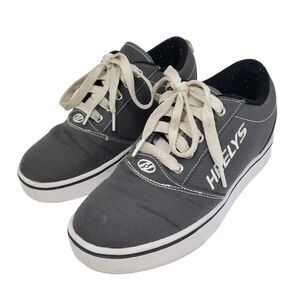 Heelys Pro 20 Skate Shoe Little Kid's Size Youth 4 Grey Canvas Lace‎ Up No Tool